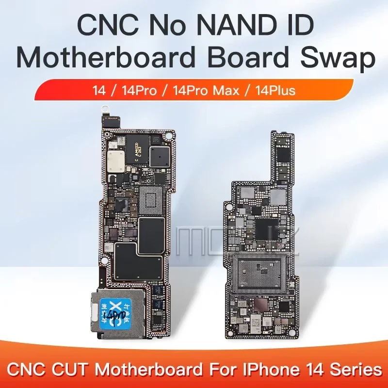 CNC CUT Motherboard for IPhone 14 Pro Max 4G 5G Logic Board Polishing CPU AP RF Board IPhone 14 Plus Switching CPU Baseband Swap