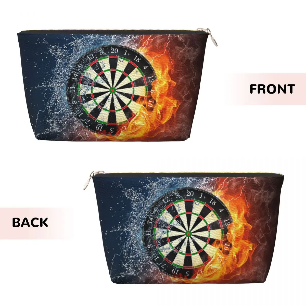 Custom Travel Darts Board Toiletry Bag Cute Arrow Archery Target Darts Board Cosmetic Makeup Beauty Storage Dopp Kit Case