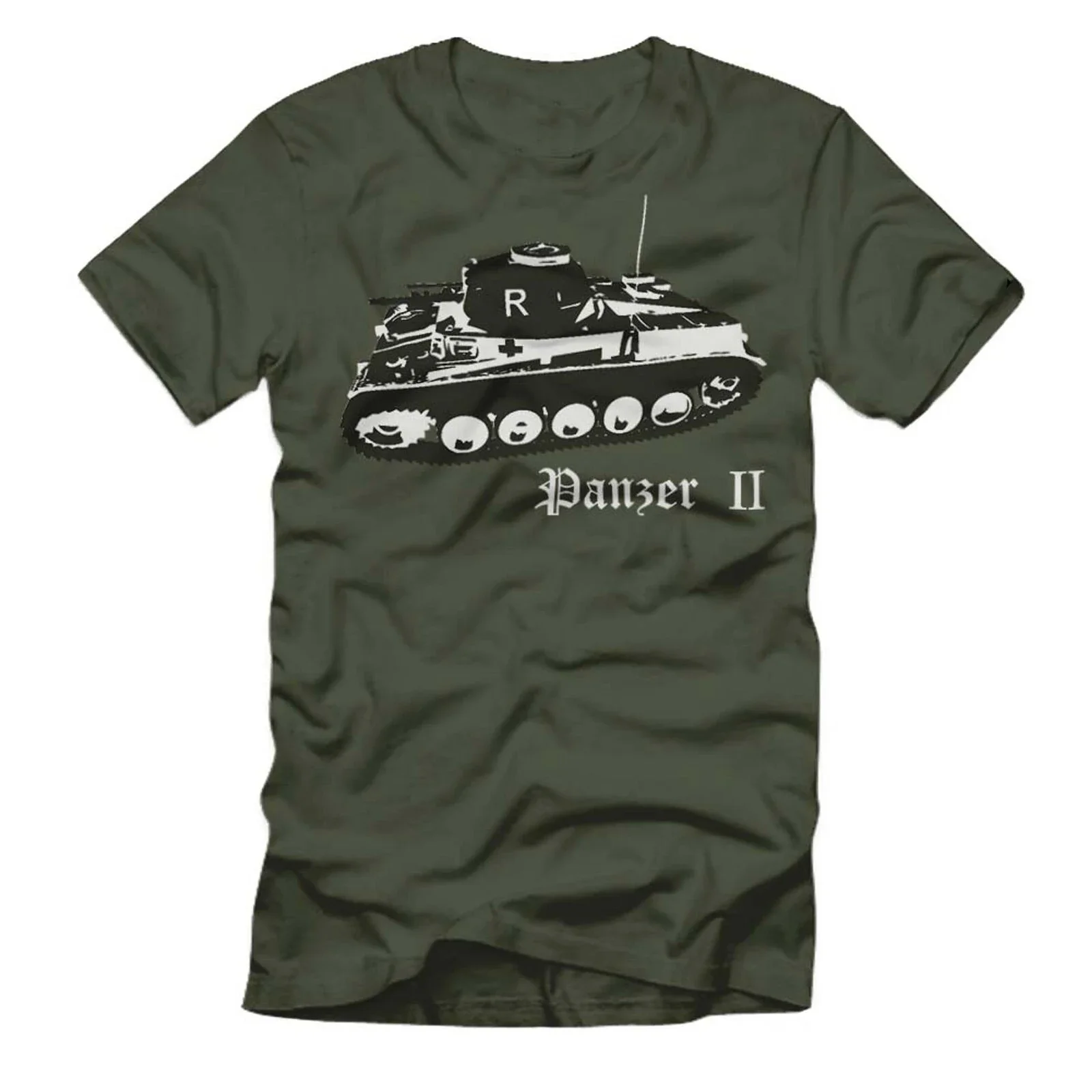 

Panzer 2 Leichter Panzer Deutscher Panzer Shirt Men's 100% Cotton Casual T-shirts Loose Top Size S-3XL