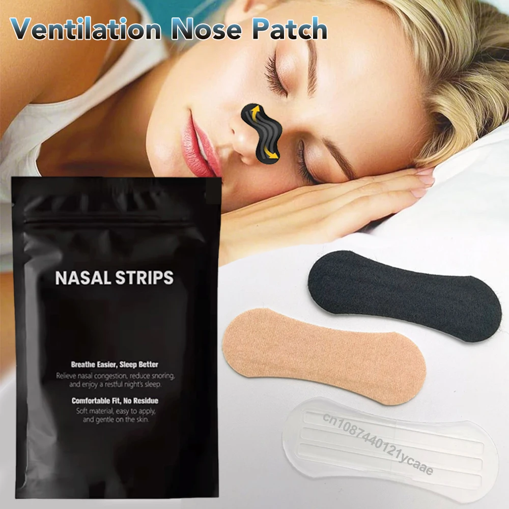 Nasal Strips for Snoring Nasal Patch Correction Physical Expansion Breathable Nasal Patch Better Sleep Anti-Snoring Nasal Strip