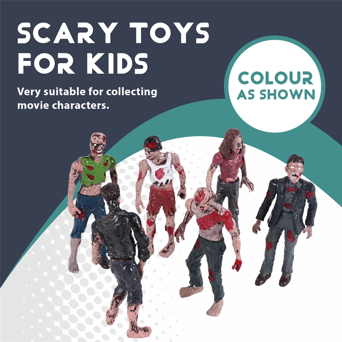 تتجه الآن 6 قطعة/الوحدة 10 سنتيمتر المشي الميت زومبي عمل أرقام اللعب شخصيات الفيلم عمل غيبوبة أرقام لعبة أطفال