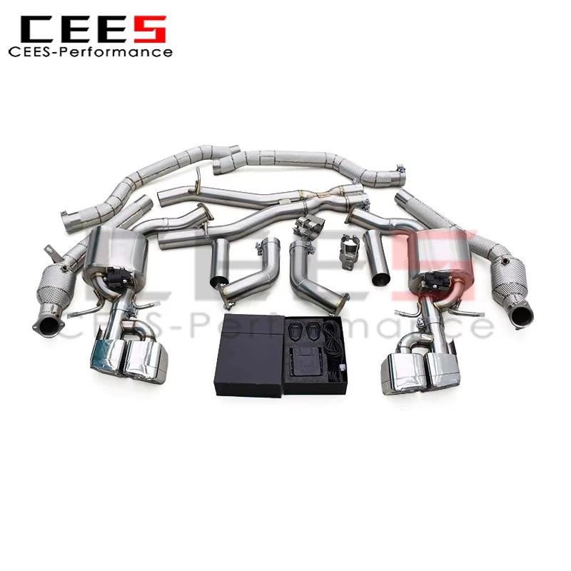 

cees for 2007-2016 Mercedes-Benz E63/E63S AMG W212 Catback Exhaust Muffler Exhaust Pipe with Valve Control System
