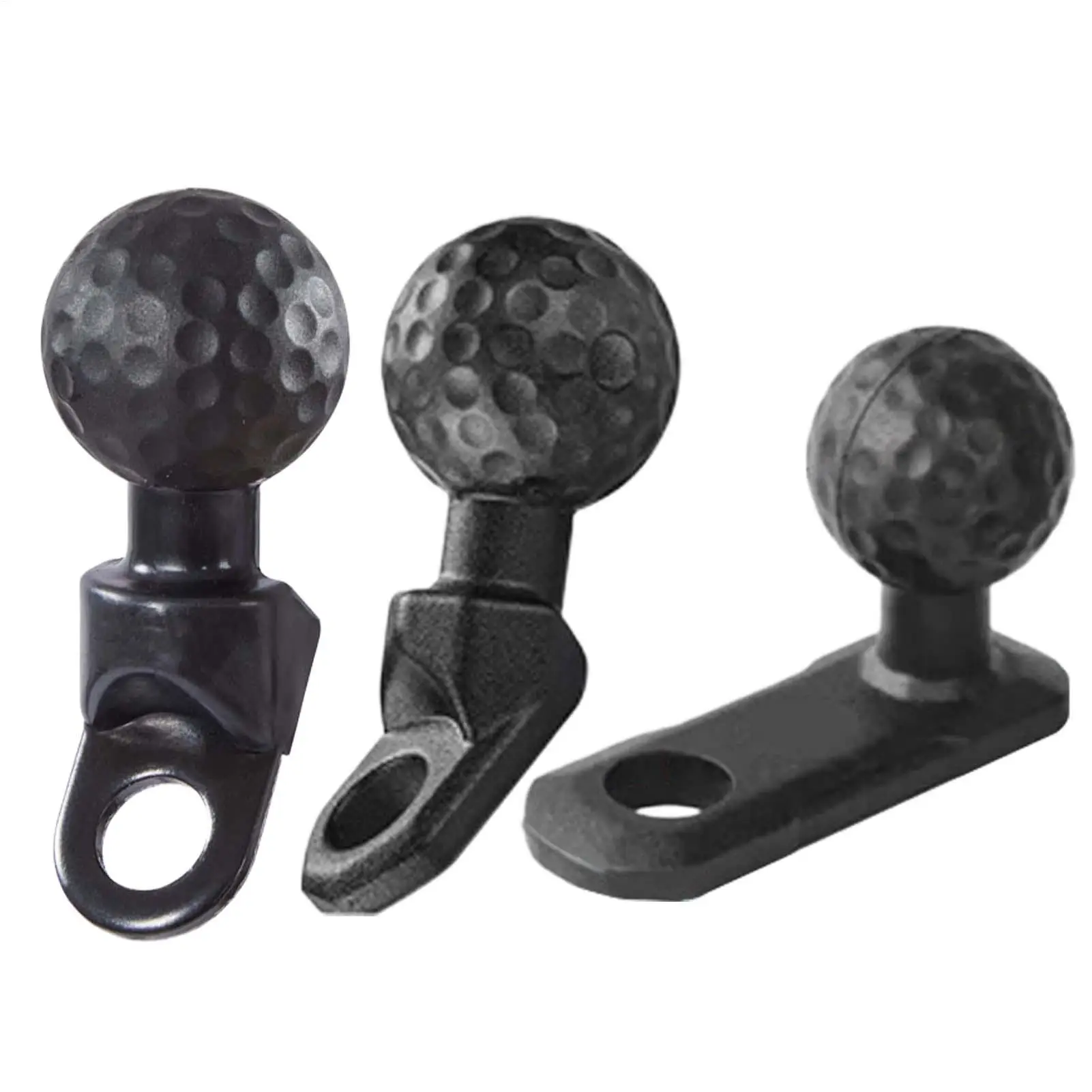 Angled Head Adapter Ball Shock Absorbing Alloy Ball Base U-Shaped Motorcycle Phone Holder Cycling Accessories for Bike
