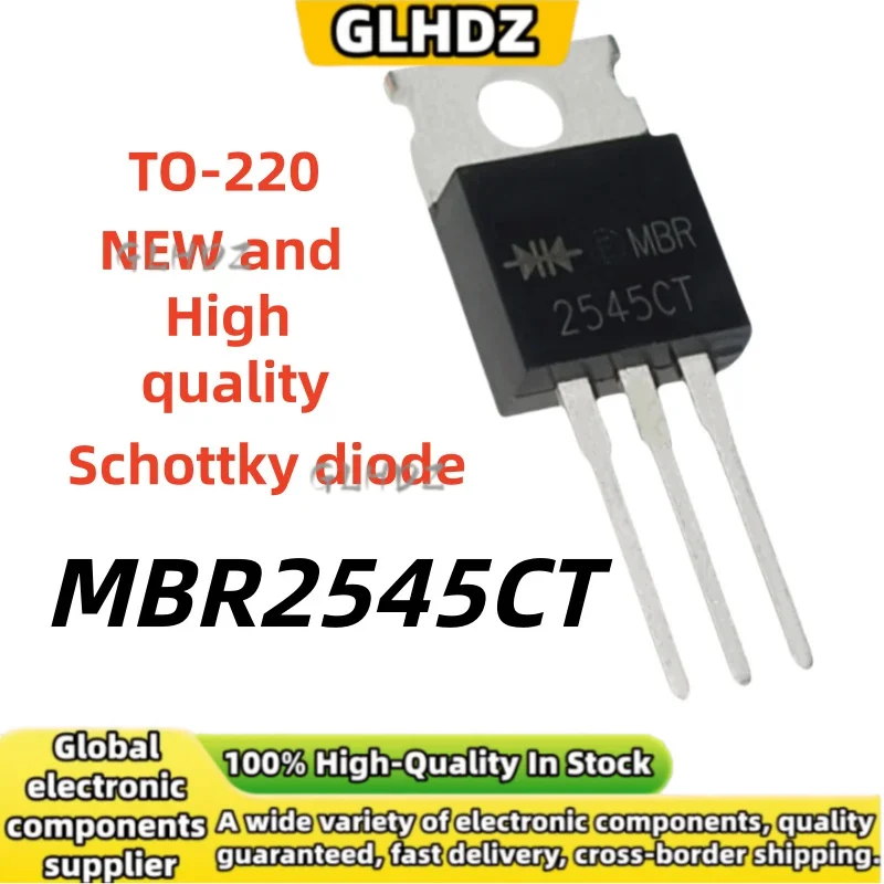 10PCS-30PCS MBR2545CT TO-220 Schottky diode High quality and NEW In the warehouse