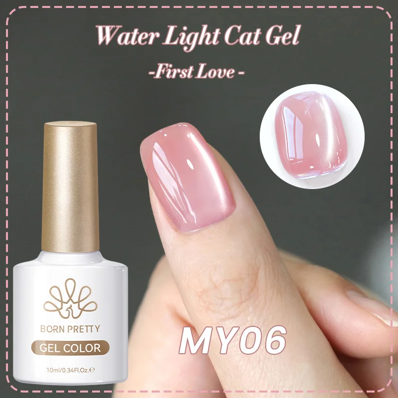 BORN PRETTY 10 ml Rhin Lake Blue Cat Magnetgel Dunkelblauer Glitzer Soak Off UV Gel Nail Art Lack Maniküre Nail Art Salon