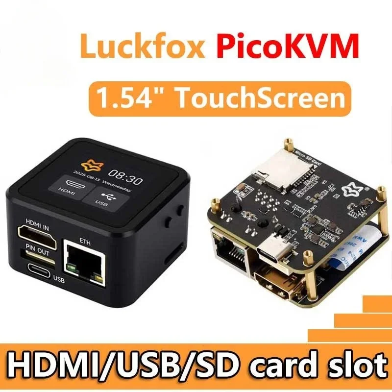 Luckfox PicoKVM KVM NanoKVM RV1106 Pico Пульт дистанционного управления/Power/Настольный сервер обслуживания HDMI USB для PiKVM Raspberry Pi