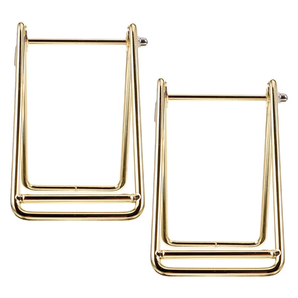 

2Pcs Ticket Rack Stainless Steel Dispenser for Movie Raffle Tickets Compact Rolling Stand Desktop Easel Display Holder