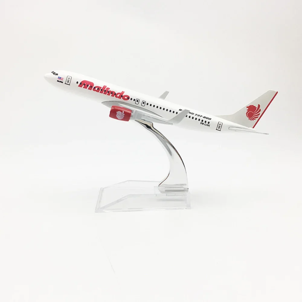 Modèle réduit d'avion Boeing 1/400 Malindo Air B737, 16cm, en alliage, échelle 737, jouet pour enfant, cadeau de collection