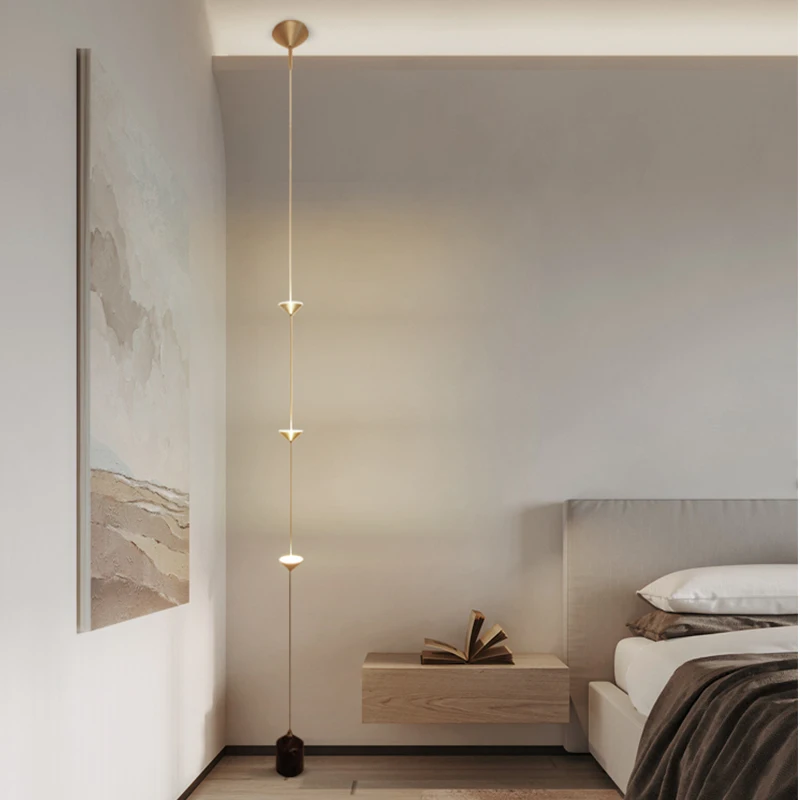 Designer Post-modern Marble Chandelier Interior Decoration Porch Living Room Lamp Minimalist Dining Room LED Ceiling Floor Lamp