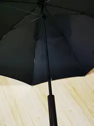 Black luxury, delicate, carbon fiber umbrella