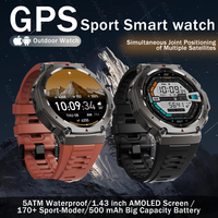 T-Rex 3 GPS Smart Watch 5 ATM Waterproof Built-in Dual-band GNSS Compass Military Sport Smartwatch Men 2025 New for Xiaomi