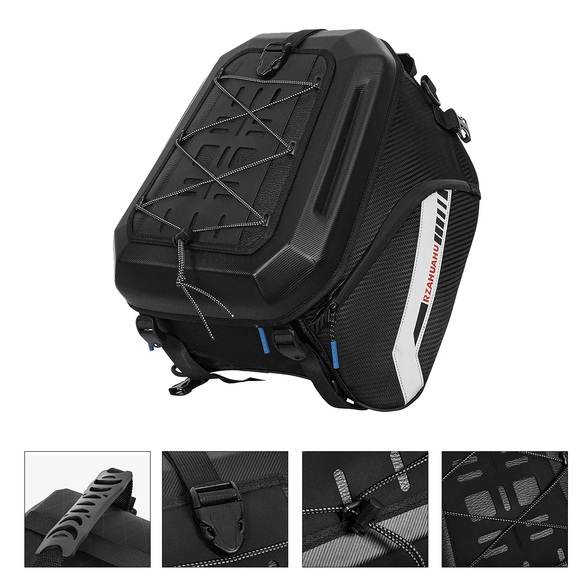Motorcycle Tail Bag Rear Seat Bag Waterproof High Capacity Rider Multifunction Backpack Tailbag Universal Accessories Dirt Bike