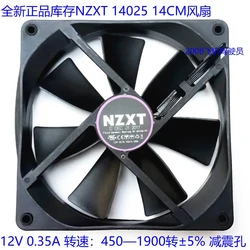 New NZXT Aer P140 RF-AP140-FP 12V 0.35A 14025 14CM Matte Fan Hydraulic 4-wire Speed Control Temperature Control Silent Fan