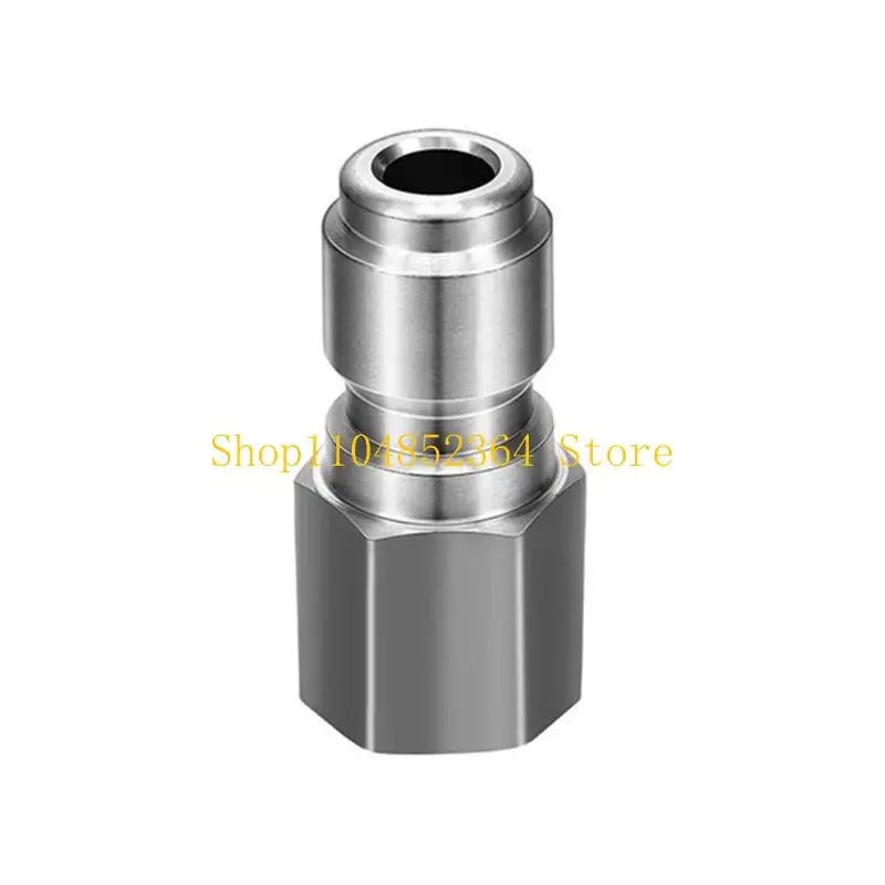 

652f 2pcs Стальные соединительные фитинги 3/8 дюйма женская муфта NPT Coupler Высокое давление разъемы для шайбы давления