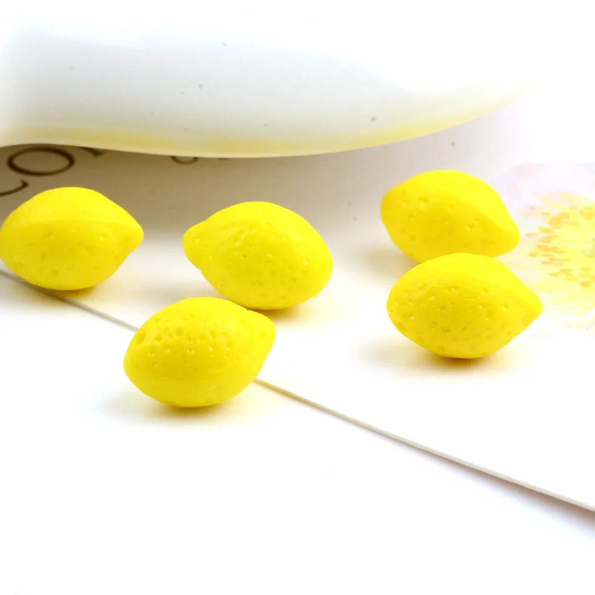 Yellow Lemon Czech Beads Charm Glass Beads for Jewelry Making Bracelet Necklace Earrings Keychain DIY Jewelry Accessories