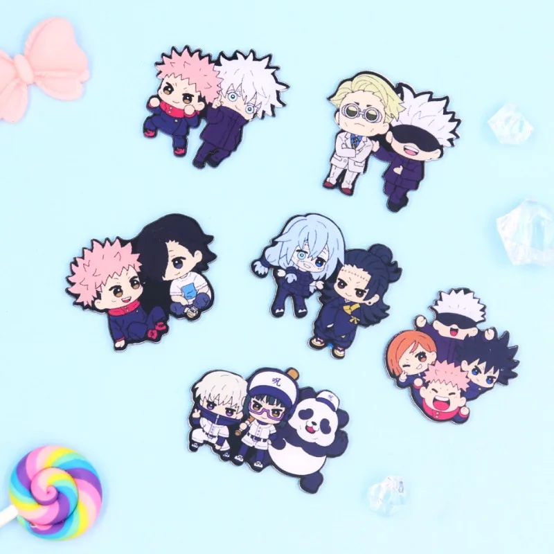 Jujutsu Kaisen Satoru Gojo Getou Suguru Nanami Kento Badge Anime Peripheral Cute Cartoon Brooch Kawaii Collection Goods New