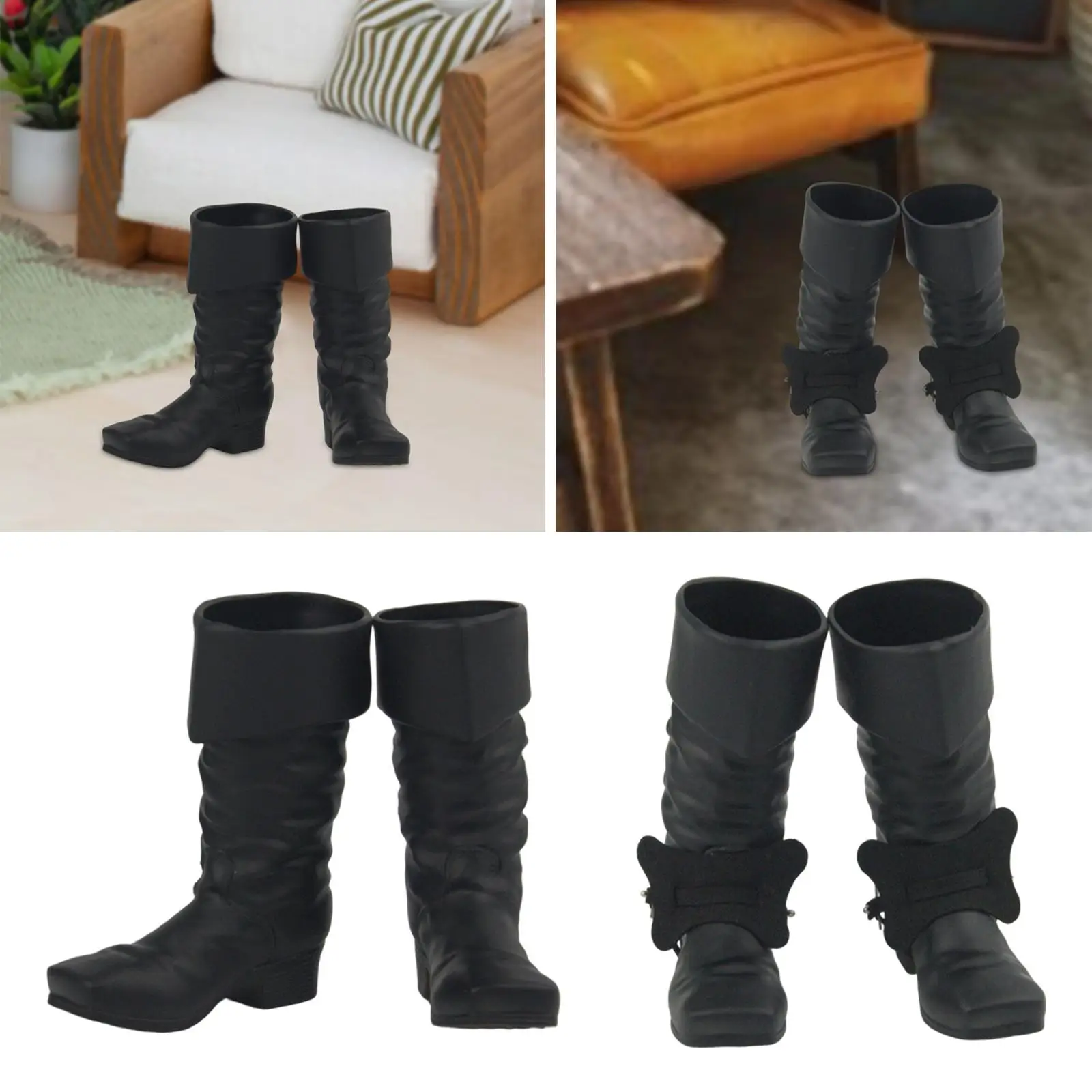 

1:6 Action Figure Shoes Boots Dress up Photo Props Doll Costume for 12 inch Male