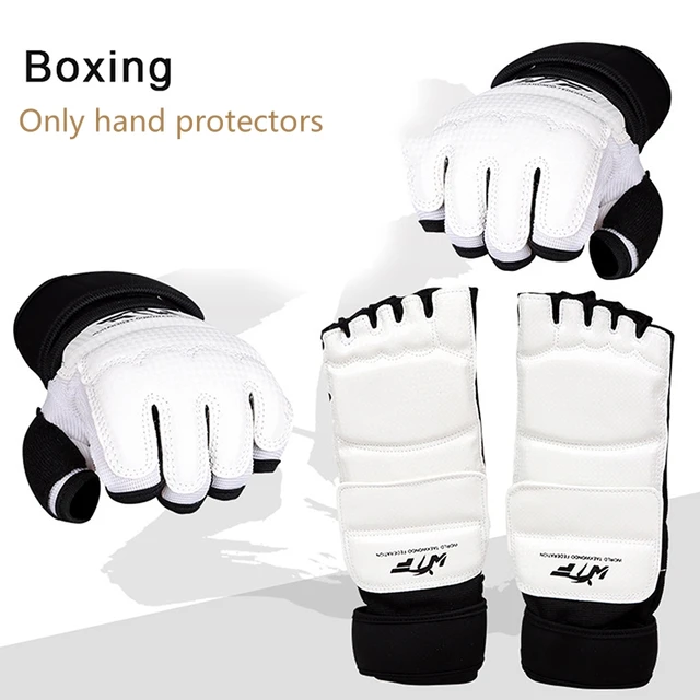 Rękawice skórzane Taekwondo Sparring Karate Protector Guard Gear Half Finger Rękawice bokserskie Sztuki walki Rękawice bokserskie Dorosły Dziecko