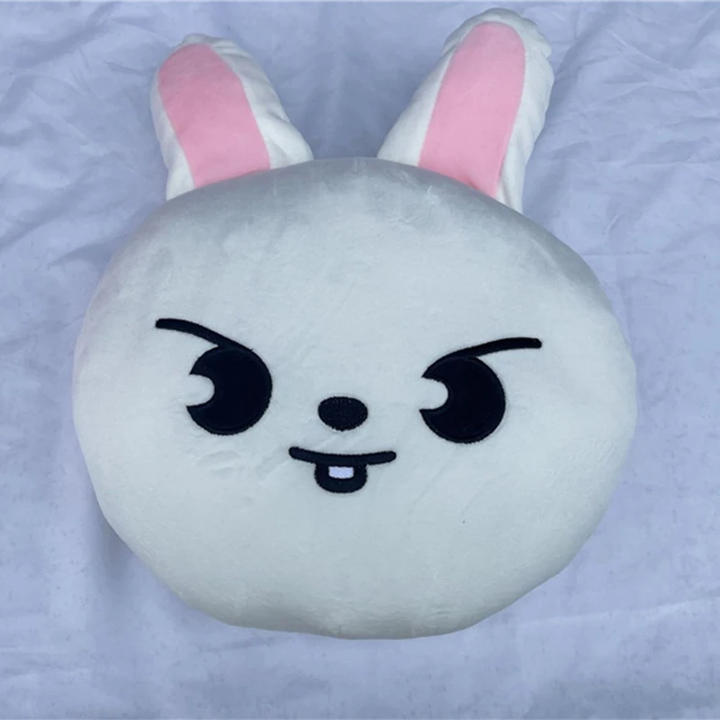 New Kpop Cartoon Leeknow Cotton Pillow Lovely Cat Rabbit Dolls Stuffed Soft Animal Plush Toys Kawaii Cushion Gift For Boys Girls