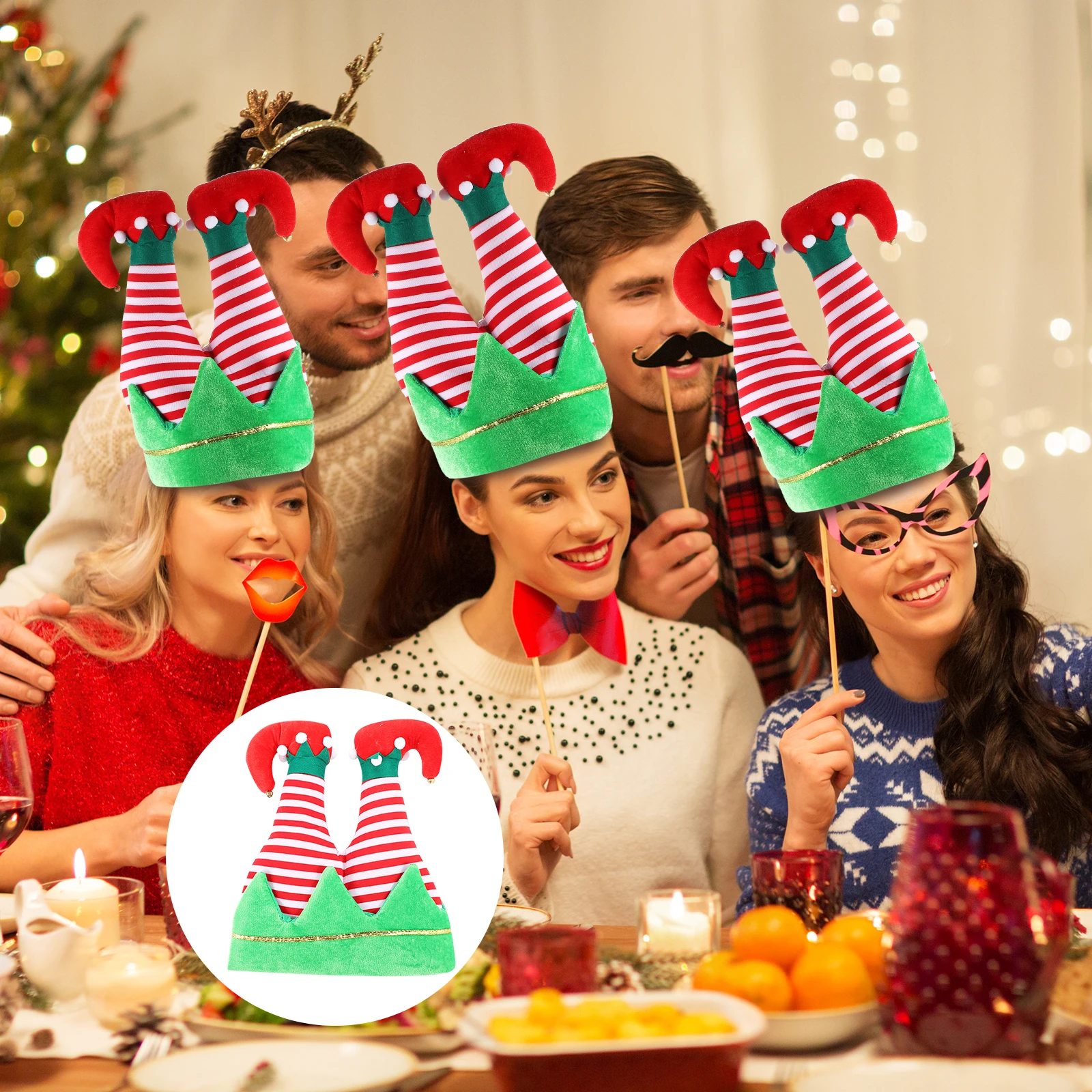

Clown Hat Non woven Fleece Fabric Comfortable Adult Christmas Party Hat Decoration Long lasting Non fading Skin friendly Stage