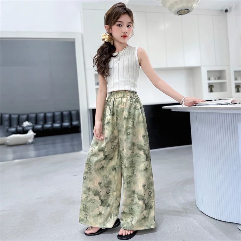 

Весна, лето и осень 202, дышащие брюки с принтом тай-дай, повседневная свободная версия, высокое качество