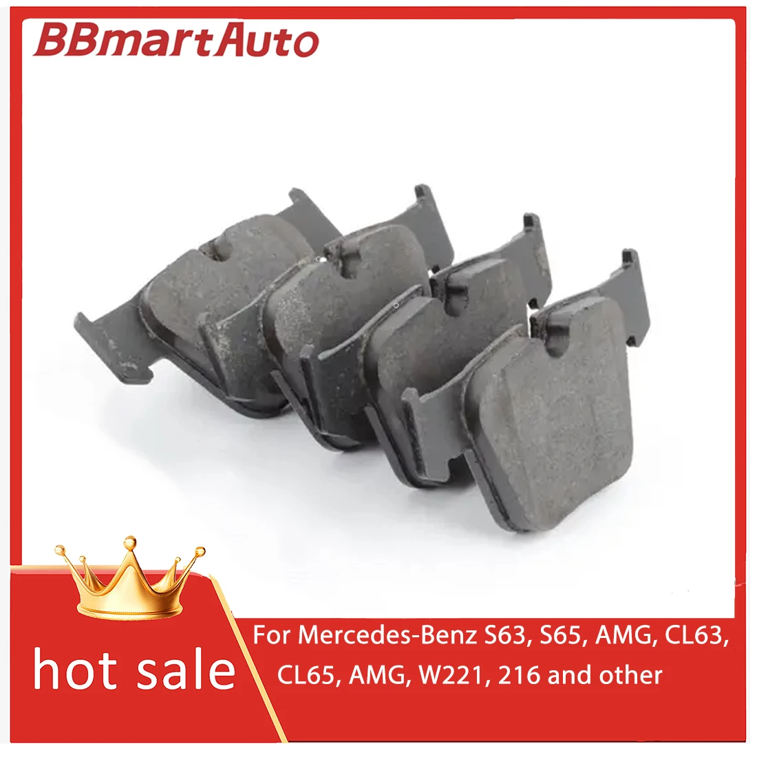 

0044207520 Front brake pads for Mercedes-Benz S63, S65, AMG, CL63, CL65, AMG, W221, 216 and other.Hot selling auto parts