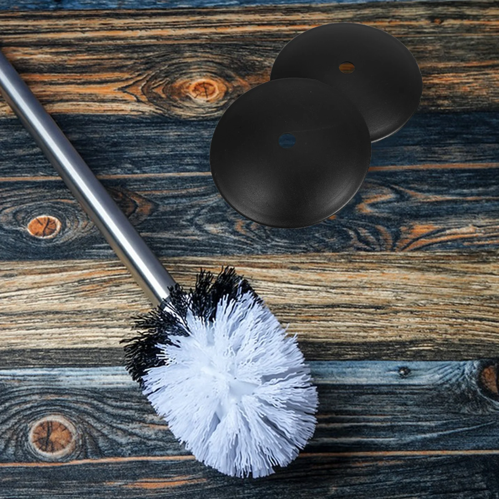 

2 Pcs Toilet Brush Anti-fouling Sheet Bathroom Odor Covers Blocking Plate for Plastic Slip