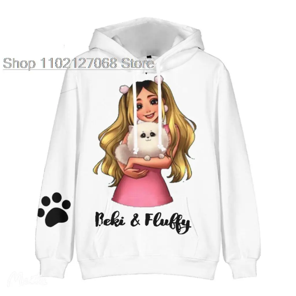 

2022 Hot Rebekah Wings fans Merch Beki Fluffy 3D Hoodie Long Sleeve Women Men Hoodie Streetwear Kids Pullover