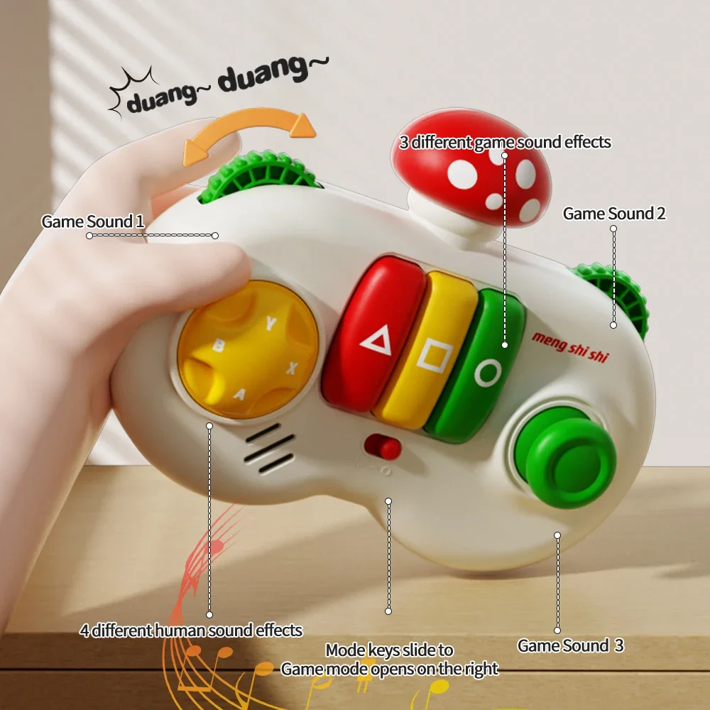 Multi-functional baby puzzle simulation game controller learning machine finger piano toy