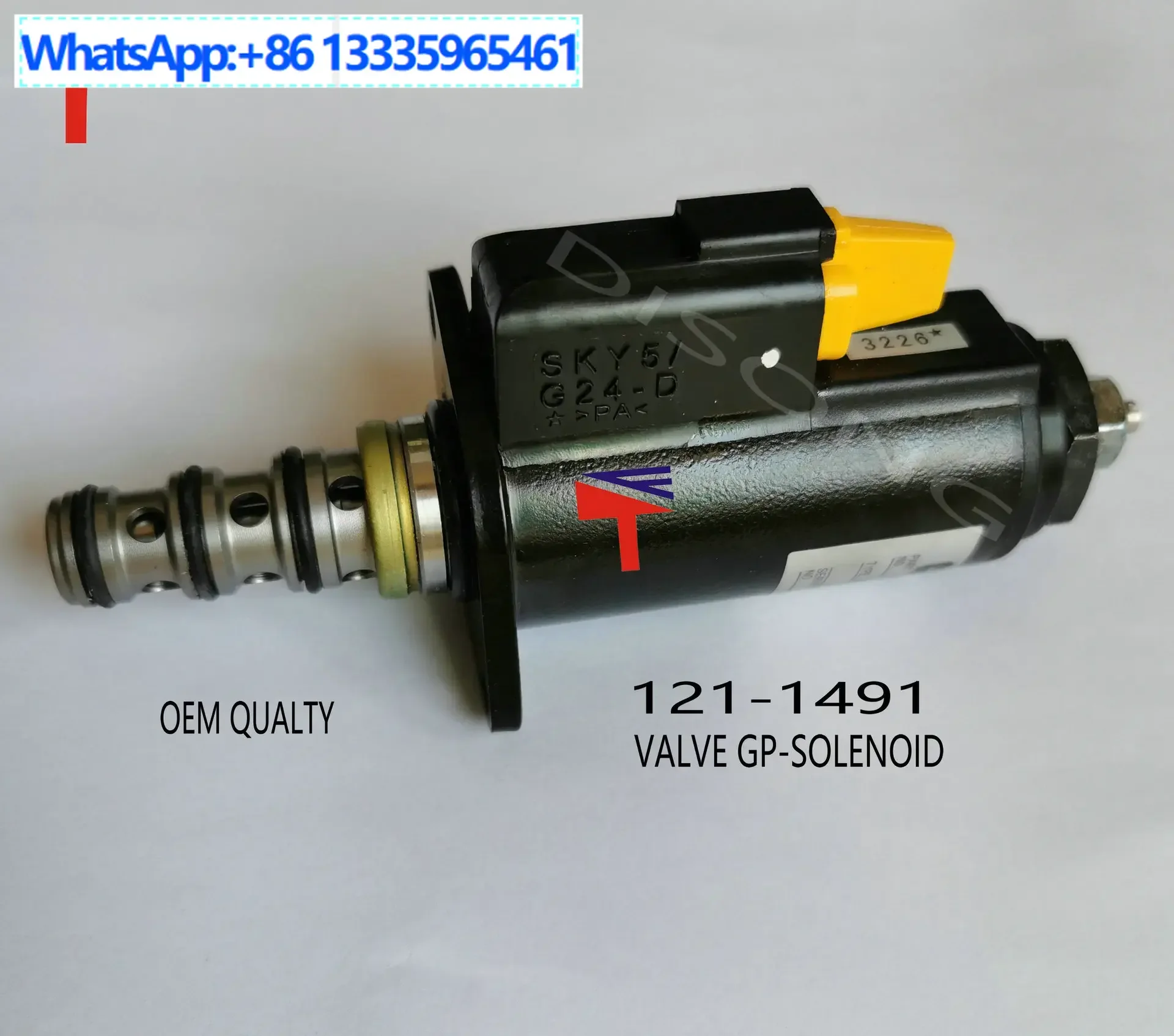 

Rotary brake solenoid valve 121-1491 for excavator 320C/3066 engine parts