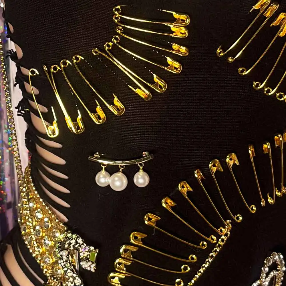 Harajuku Lata 90. Odzież Klubowa Kawaii Eco DIY Pin Chain Ręcznie Robione E-Girls Nastolatki Goth Vintage Gotycka Sukienka Emo Punk Rock Grunge Y2K TOPY