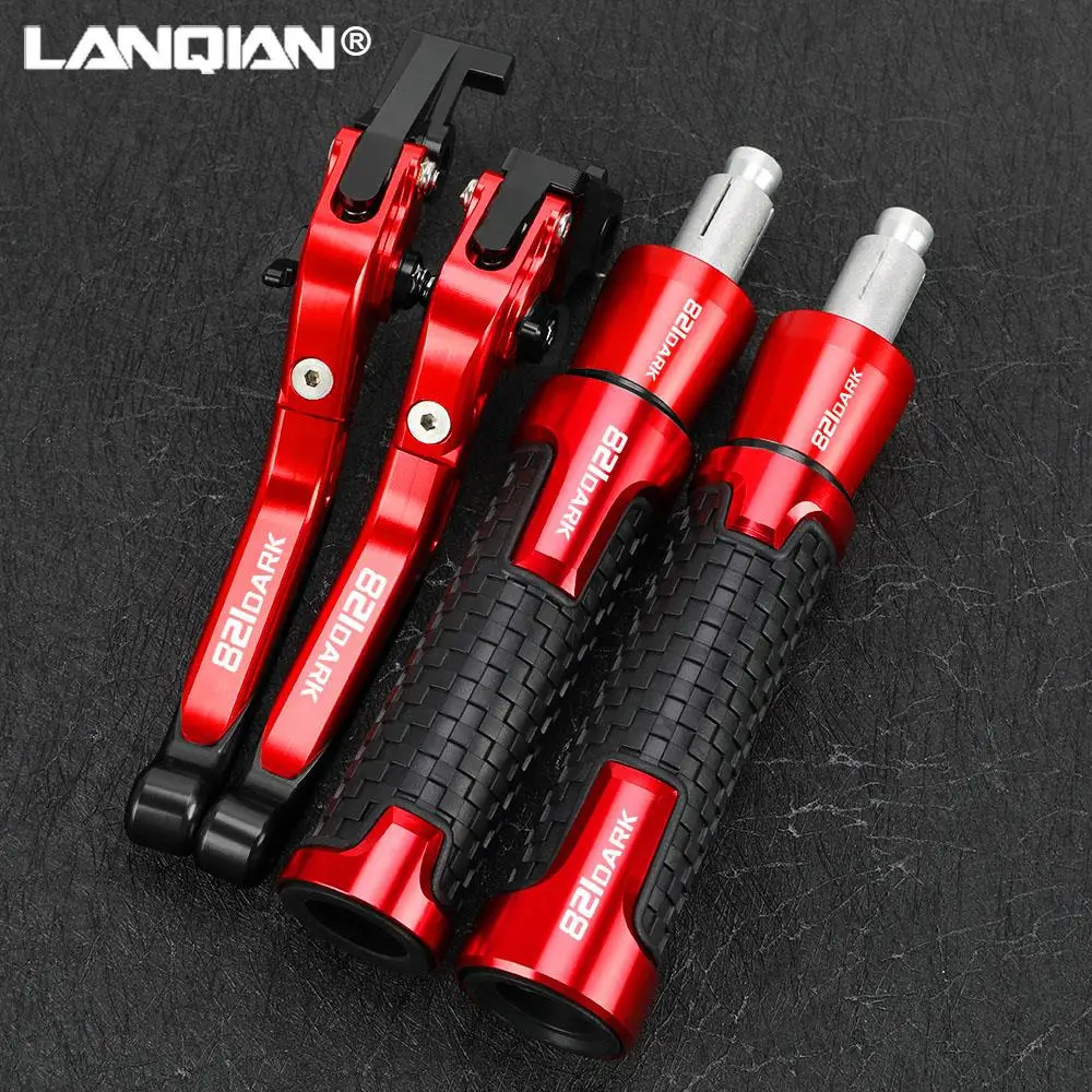 

Motorcycle Aluminum Adjustable Folding Brake Clutch Levers Handlebar Hand Grips ends For DUCATI 821 Dark 821Dark 2014 2015 2016