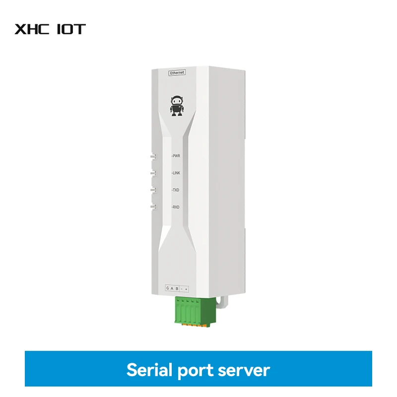 RS485 to Ethernet Serial Server RS485 RJ45 DC 8～28V TCP/UDP MQTT Modbus Industrial Grade XHCIOT NA111-M AT Command Small Size