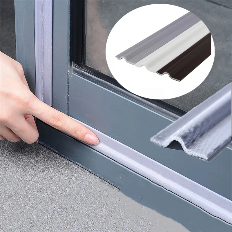 

10m Self Adhesive Window Door Seal Strip Windproof Soundproof Acoustic Foam Sliding Door Windows Cotton Seal Door Gap Filler