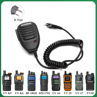 Baofeng Microphone Speaker Mic PTT Shoulder For UV-21 M-5R UV-18 Pro UV-17 DM-1701 QuanSheng UV-K5 UV-K6 UV-5RPLUS Walkie Talkie