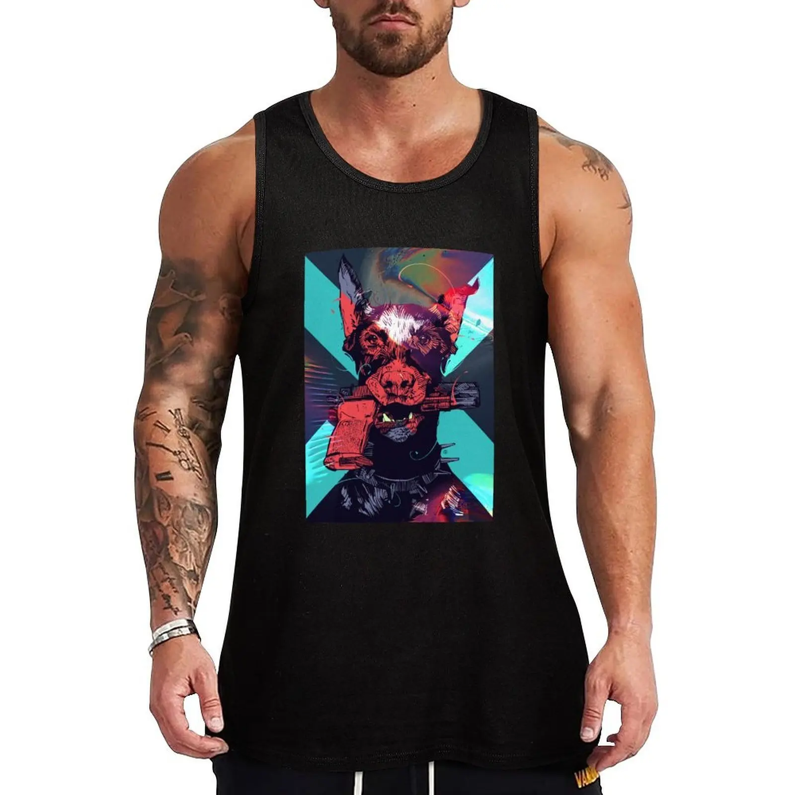

Dobergun Tank Top Quick Dry Running Tank Top Sleeveless Sports Shirt
