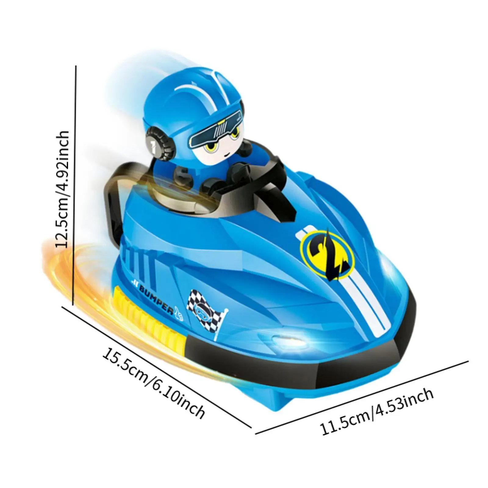 Автомобиль-бампер с дистанционным управлением и музыкой и подсветкой для детей, подарок на День святого Валентина