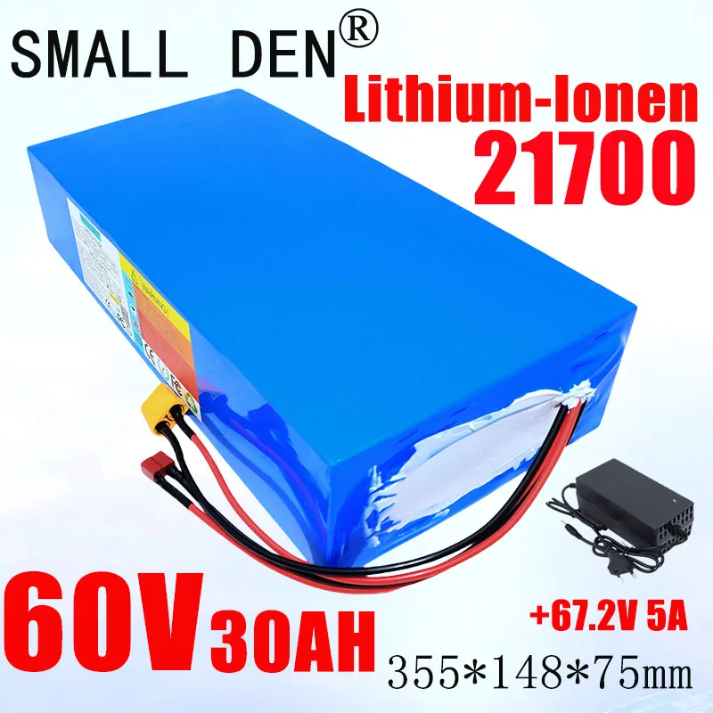 

New 60V 30Ah 3000W 16S6P 21700 Lithium Battery Pack BMS Electric Scooter Motorcycle Charging Battery Pack EU/US Duty Free