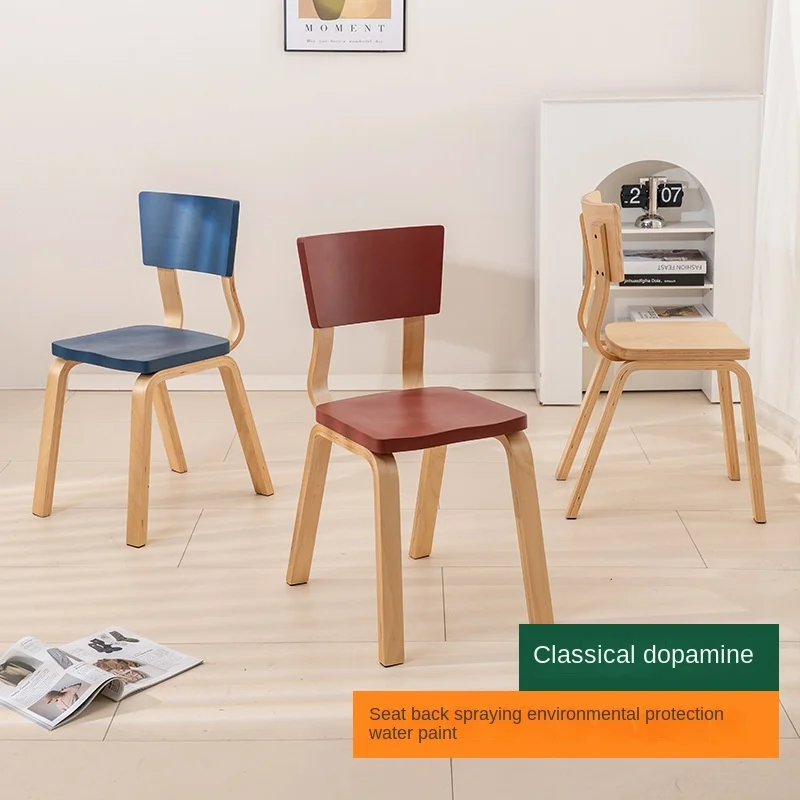 

Joylive Vintage Colorful Dining Chairs Nordic Influencers' INS Dopamine Chair Designer's Style For Small Apartments