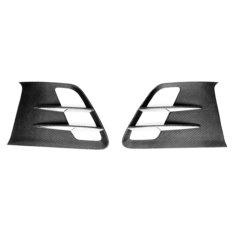 Dry Carbon Fibre Front Side Fender Vents Cover Exterior Trims Scoop For Mercedes Benz 10-14 R197 SLS AMG GT