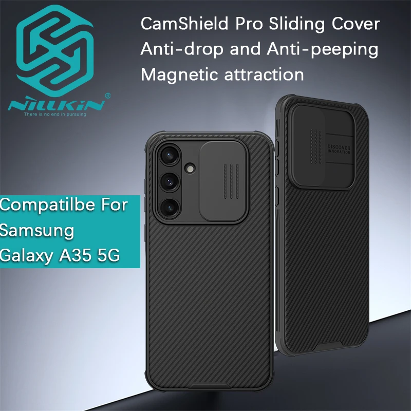 For Samsung Galaxy A55 5G/A35 5G Nillkin CamShield Pro Magnetic Case Lens slide phone case shell TPU+PC