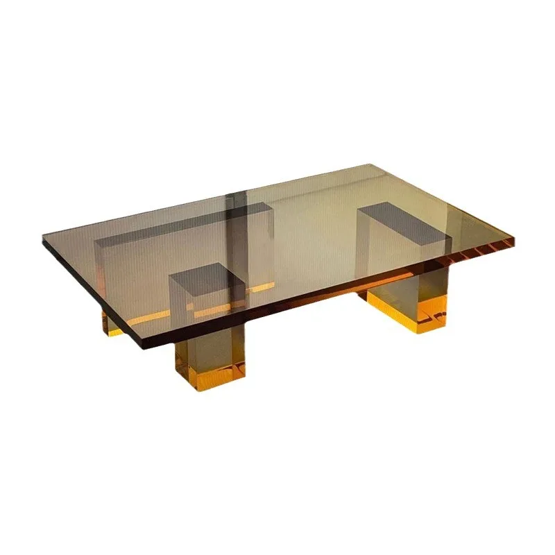 

creative designer tea table, transparent material in the living room, Internet celebrity edge table of the tea table