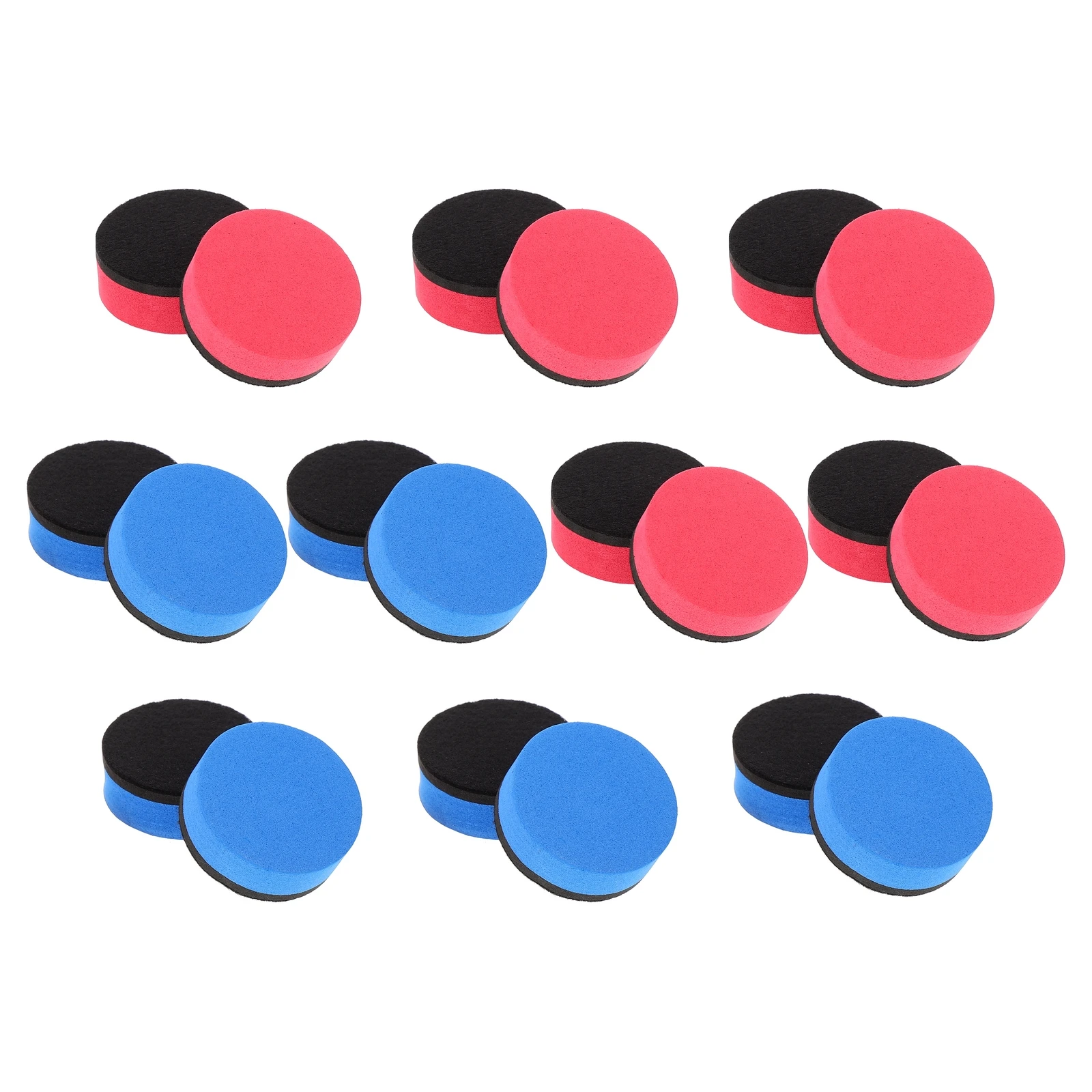 

20pcs Magnetic Whiteboard Erasers Reusable EVA Felt Bottom Dry Erase Board Cleaner Strong Adsorption Classroom Office School