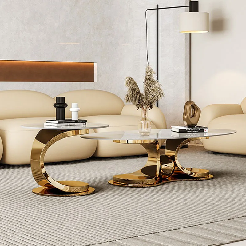 

Luxury White Coffee Tables Modern Design Minimalist Nordic Side Table Legs Metal Irregular Table Basses De Salon Home Furniture