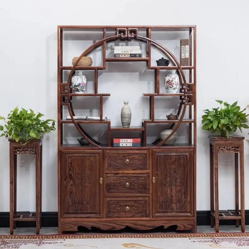Personnalisé. Étagère Antique nouveau Style Duobao pavillon présentoir salon couloir Multi-L