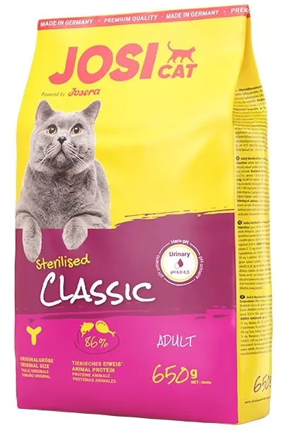 Josera JosiCat esterilizada Classic para gatos, 650g