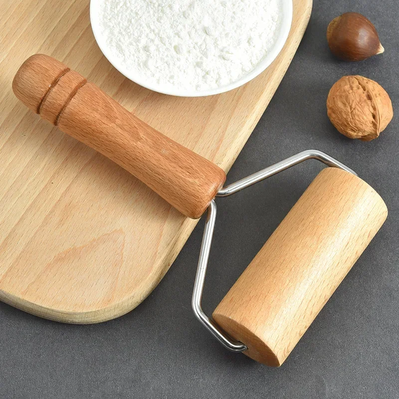 

Wooden Rolling Pin Hand Dough Roller for Pastry Fondant Cookie Dough Chapati Pasta Bakery Pizza Kitchen Tool Pizza Rolling Pin