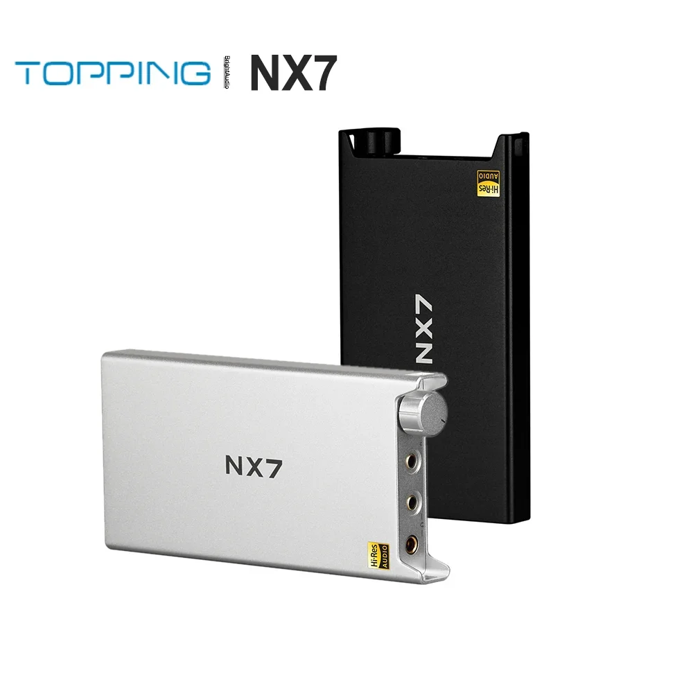 TOPPING NX7 Hi-res Audio HIFI Portable NFCA Headphone Amplifier AMP 3.5mm 4.4mm 0.1Ohm Output Impedance Moondrop