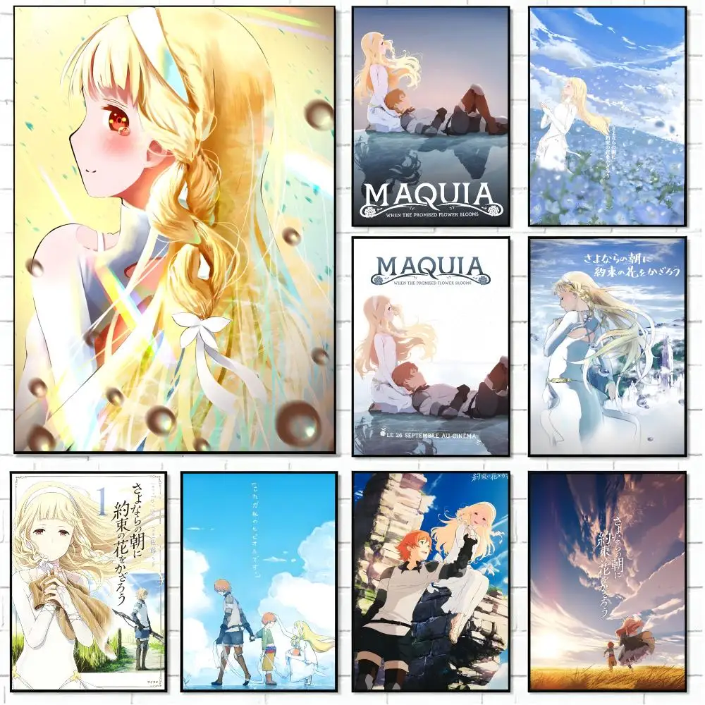 Maquia When the Promised Flower Blooms Poster Poster HD Print Unframed Heartwarming Style Wall Art Home For Living Room Bedroom