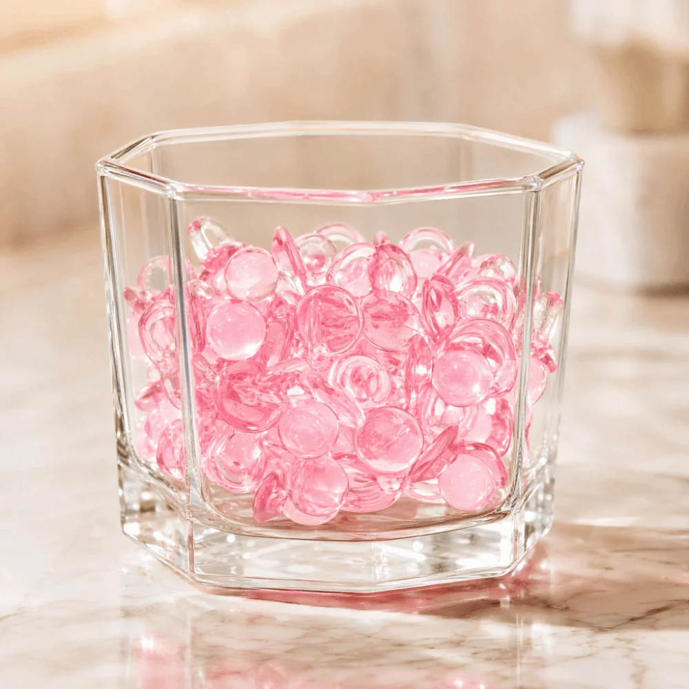 50PCS Acrylic Acrylic Baby Pacifiers 0.47in Lightweight Table Decoration Baby Shower Decoration Multiple Optional Colors
